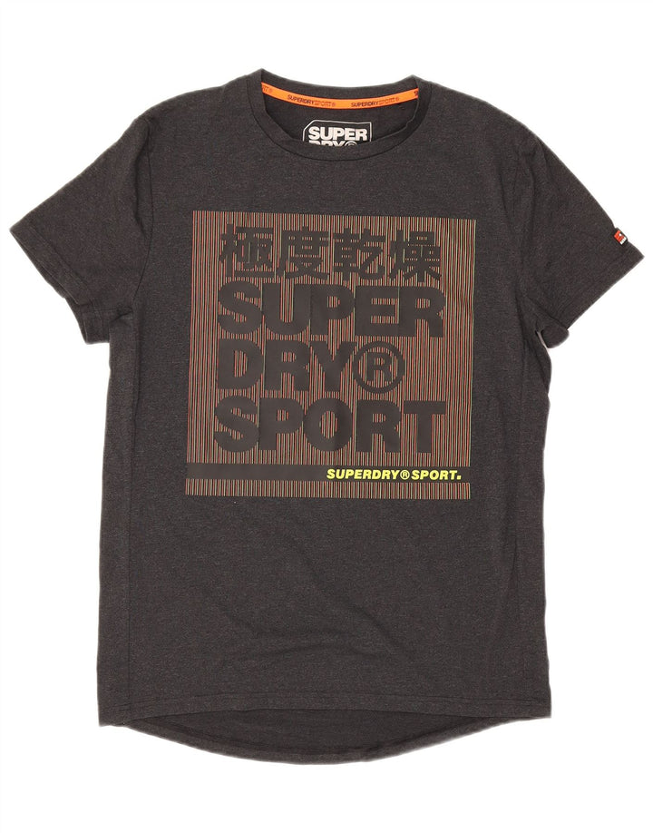 Superdry Camiseta Gráfica De Algodón Gris Medio Para Hombre
