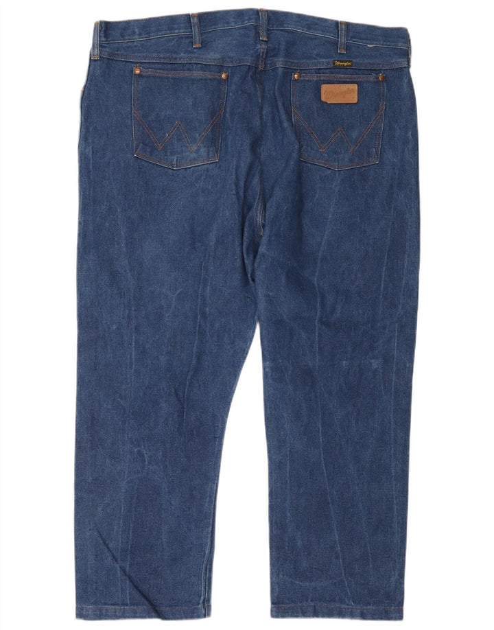 Wrangler Vaqueros Rectos Cortos Para Hombre W44 L26 Azul