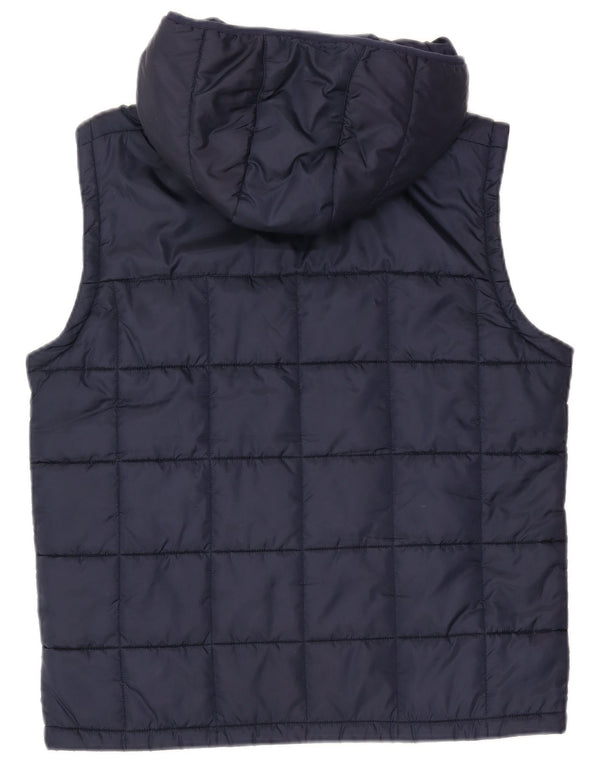 Chaleco acolchado con capucha Kappa para hombre UK 40 Large Poliéster azul marino