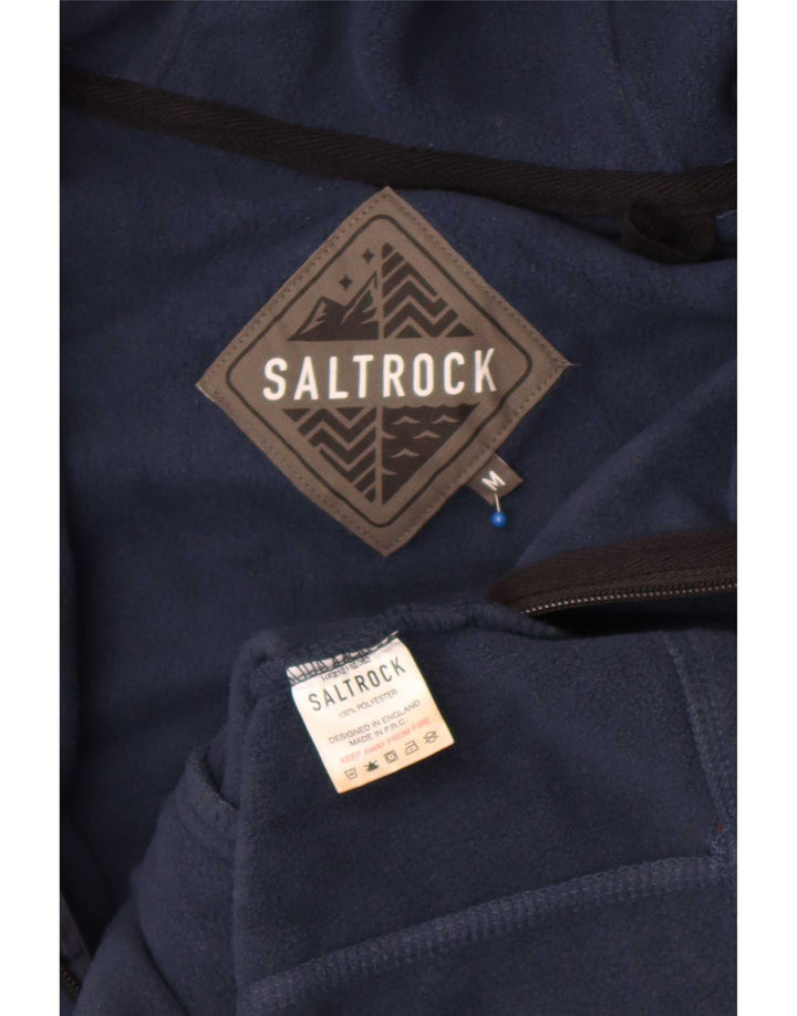 Saltrock Chaqueta polar con capucha para hombre UK 38 Medium Azul marino Poliéster