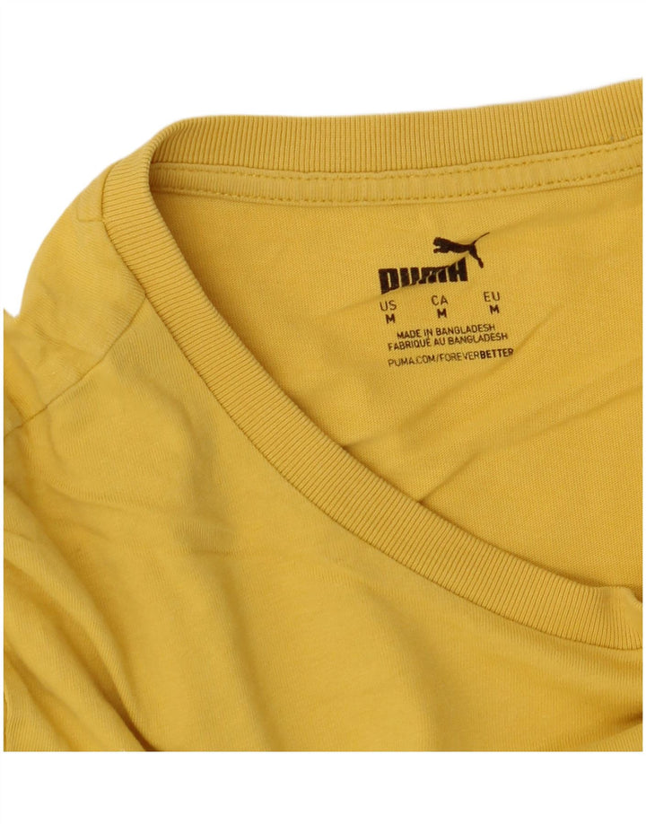 Puma Camiseta Gráfica Para Hombre Top Medium Amarillo