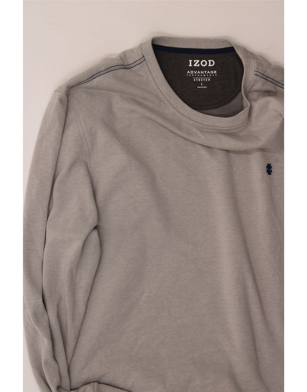IZOD Mens Sweatshirt Jumper Large Grey Cotton Vintage Izod and Second-Hand Izod from Messina Hembry 
