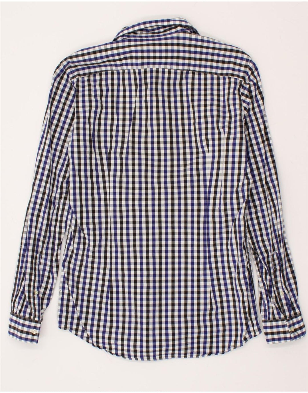 LIU JO Mens Slim Fit Shirt Size 39 15 1/2 Medium Blue Check Vintage Liu Jo and Second-Hand Liu Jo from Messina Hembry 