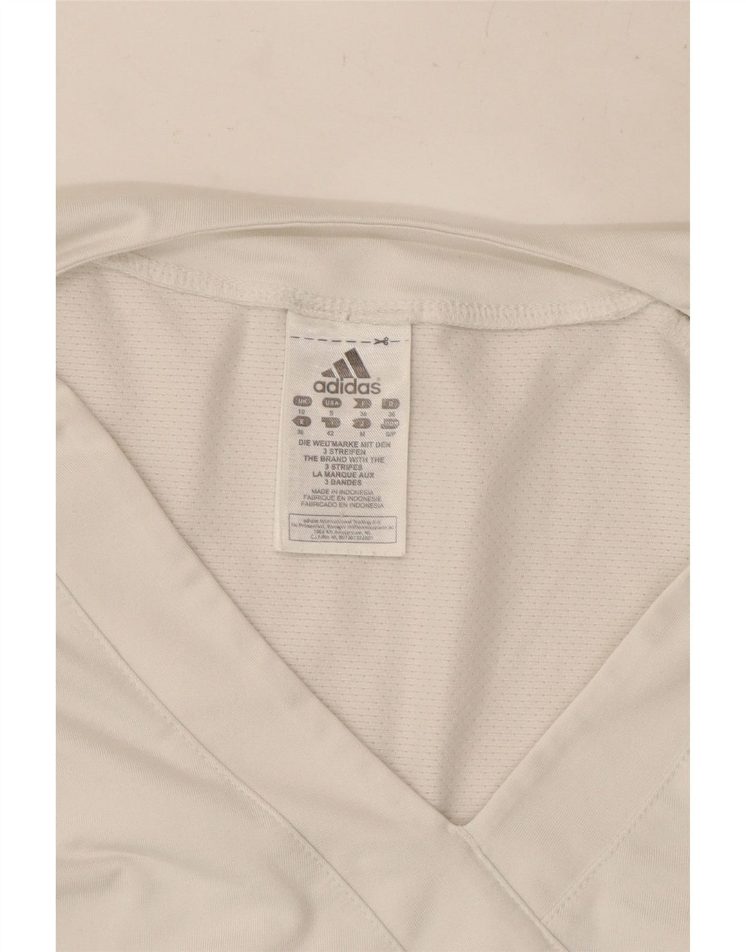 ADIDAS Camiseta sin mangas para mujer UK 10 Small White Poliéster