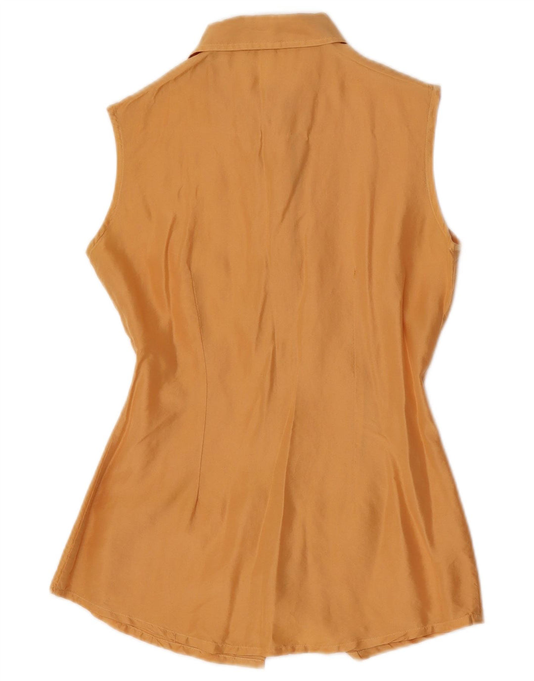 Blusa vintage sin mangas para mujer IT 42 Amarillo medio