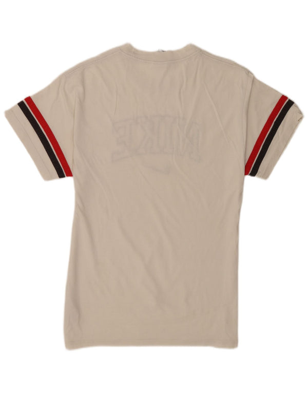 Nike Camiseta gráfica para hombre Top pequeño de algodón a rayas blancas