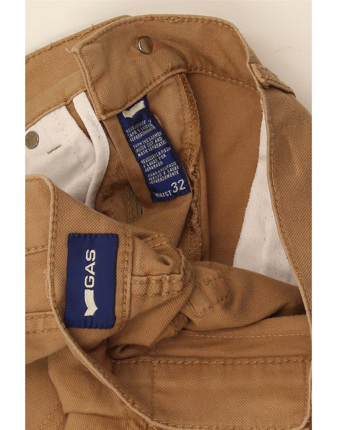 Pantalones cortos para hombre Gas W32 L24 Beige