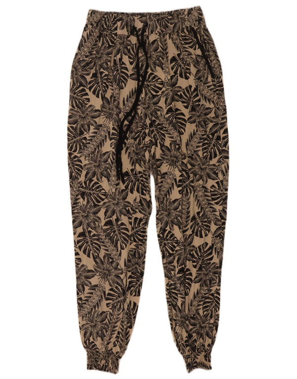 Warehouse Joggers para Mujer Pantalones Casuales UK 8 Small W24 L26 Beige Floral