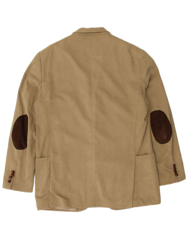 Velluto Duca Visconti Chaqueta tipo blazer de 3 botones para hombre IT 52 XL Algodón beige