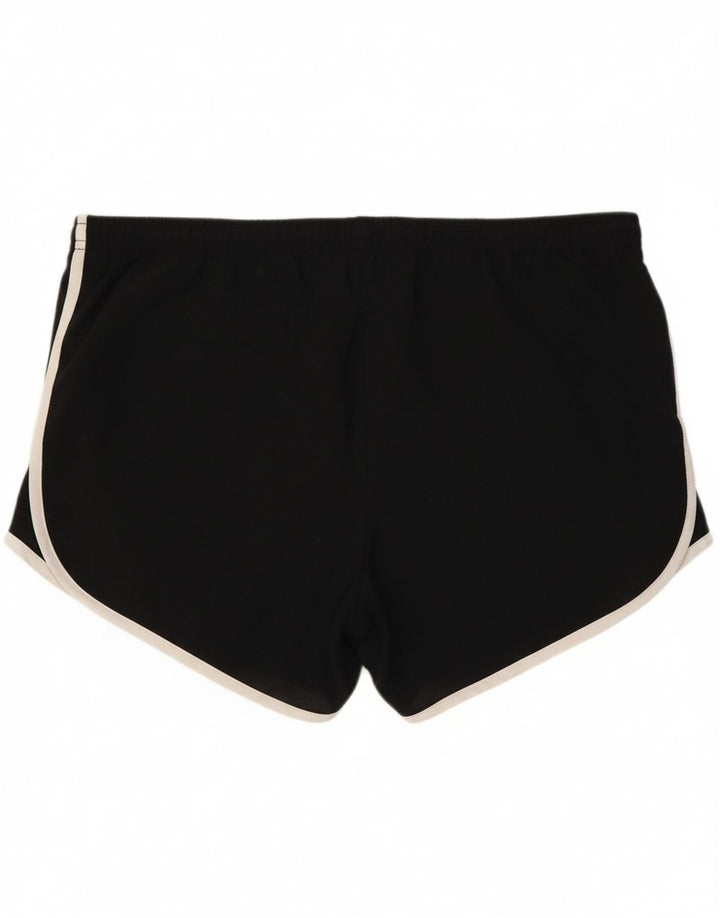 NIKE Womens Dri Fit Sport Shorts UK 10 Small  Black Polyester