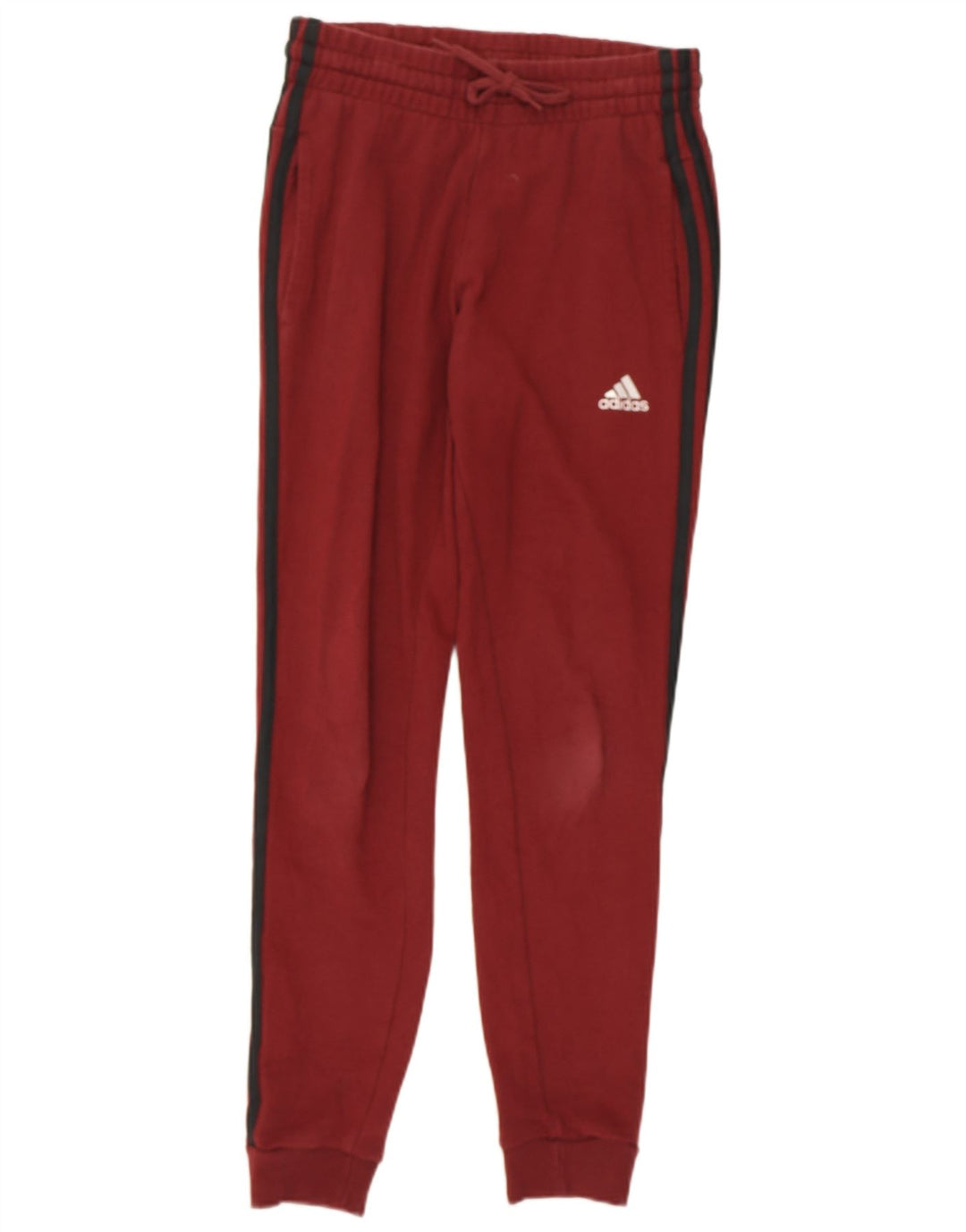 ADIDAS Pantalones de chándal para mujer Joggers UK 4/6 XS Borgoña Algodón