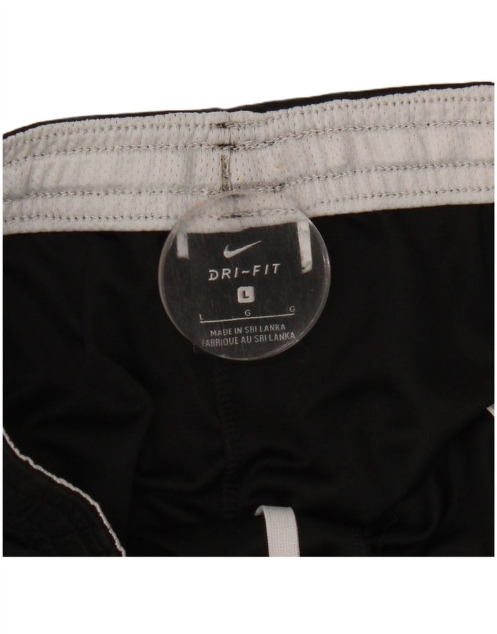 NIKE Pantalones cortos deportivos Dri Fit para hombre, talla grande, negro