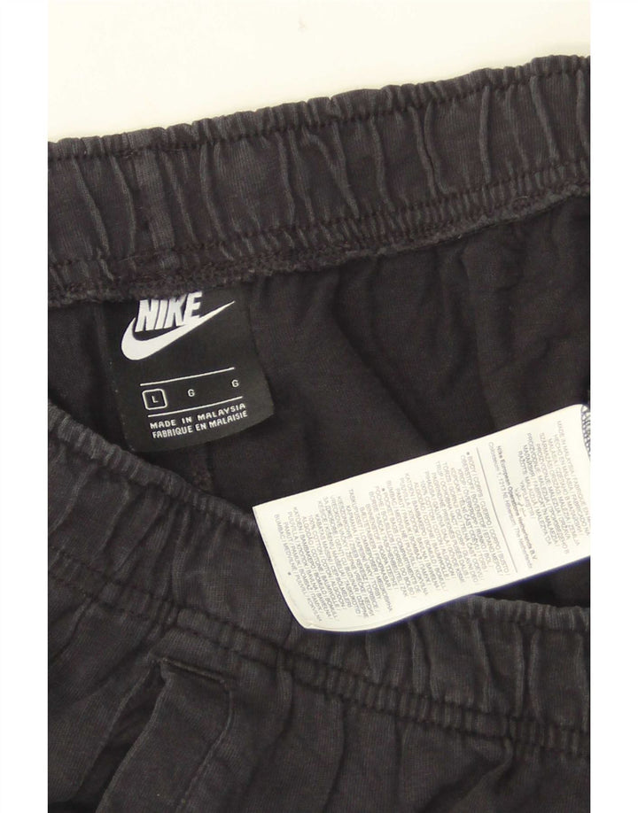 Nike - Pantalones cortos deportivos para hombre, talla grande, algodón negro