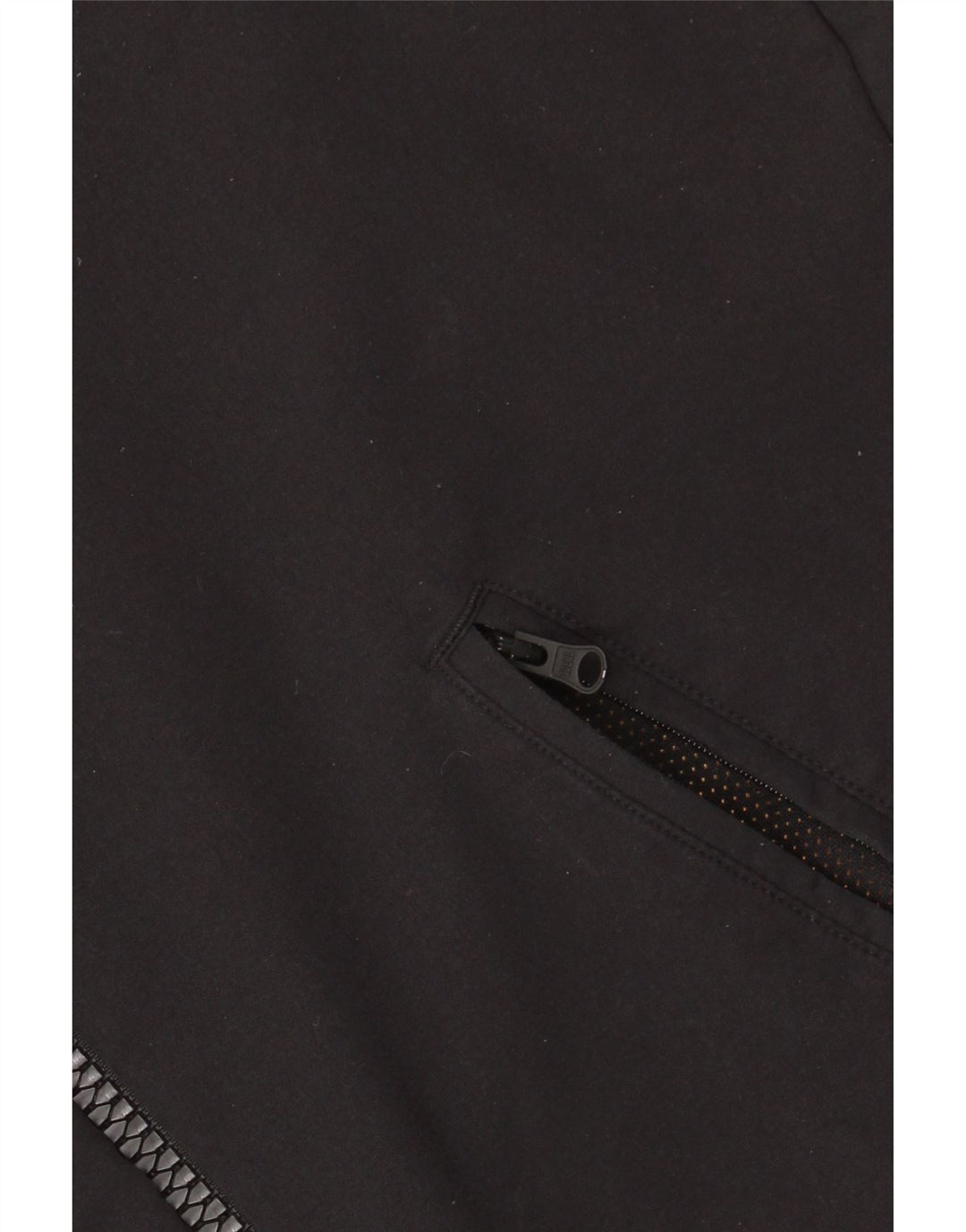 ADIDAS Chaqueta de chándal con gráfico para hombre, talla pequeña, nailon negro con bloques de color