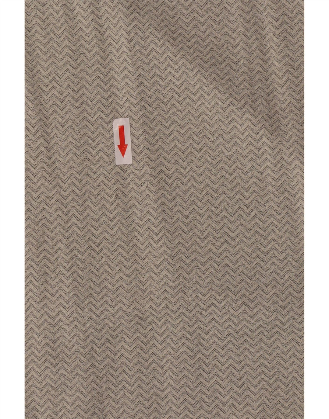 Gianfranco Ferre Blusa para Mujer Top UK 46 Grande Gris Chevron Viscosa