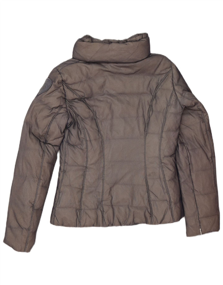 Blauer Chaqueta acolchada para mujer UK 6 XS Gris