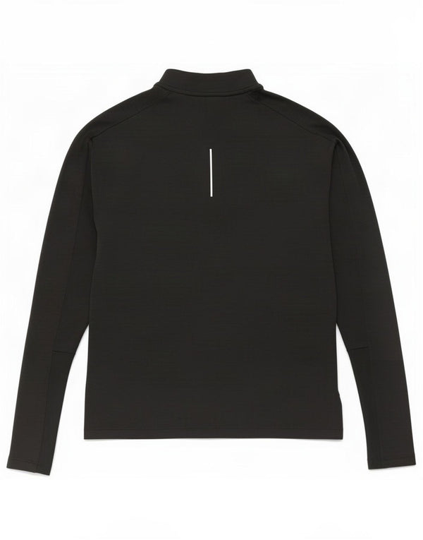 Nike Mens Dri Fit Zip Neck Pullover Tracksuit Top XS Black Polyester
