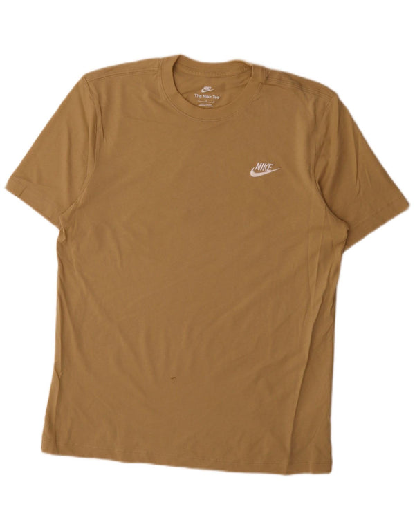 Camiseta Nike Hombre Top Medium Beige Algodón