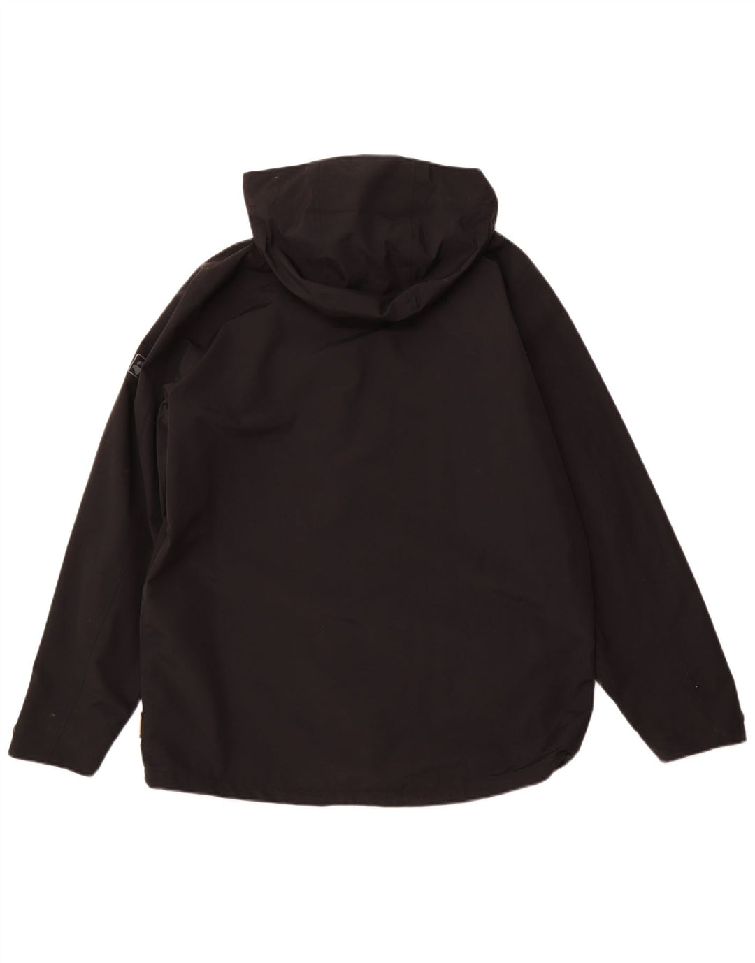 JACK WOLFSKIN Chaqueta impermeable con capucha para hombre UK 42 Large Poliamida negra