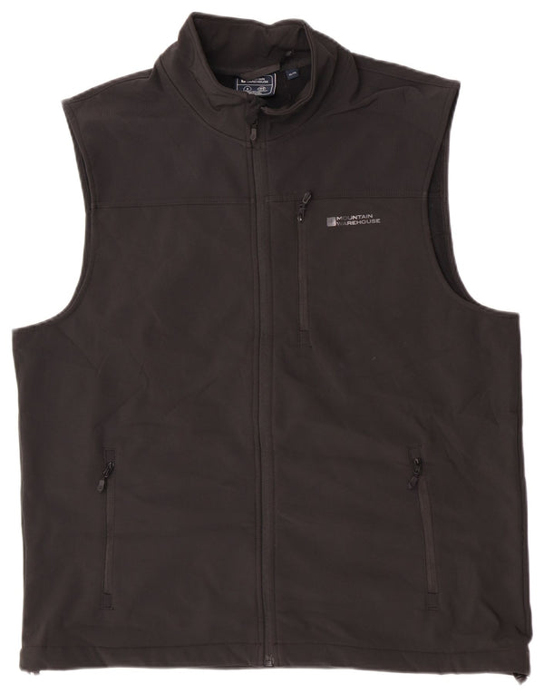 Mountain Warehouse Chaqueta de chándal sin mangas para hombre XL Poliéster negro
