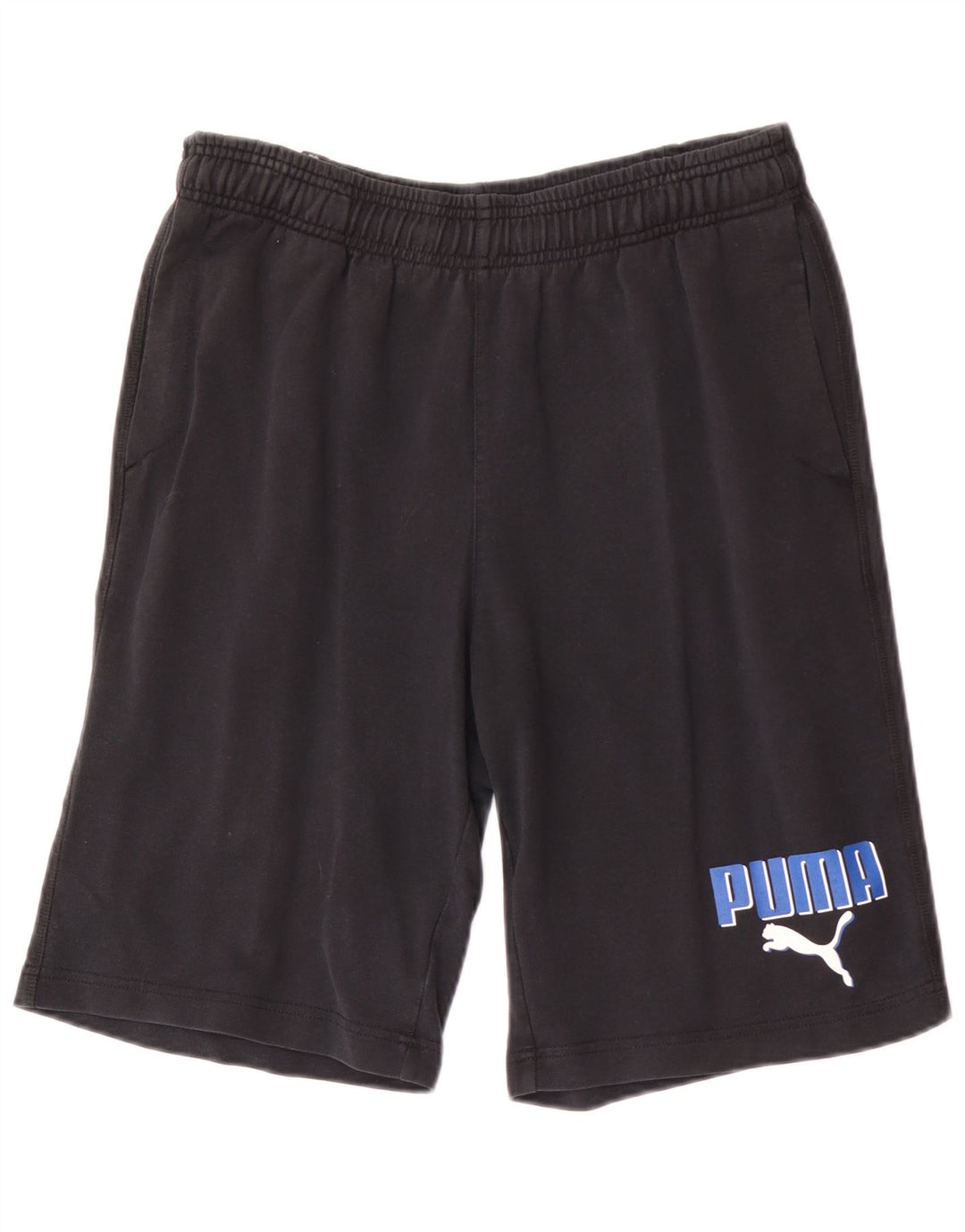 Pantalones cortos deportivos Puma Graphic Regular para hombre, talla mediana, color negro