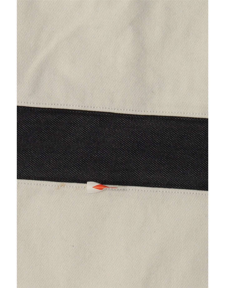 Crew Clothing - Sudadera con cuello y cremallera para hombre, color azul marino, a rayas