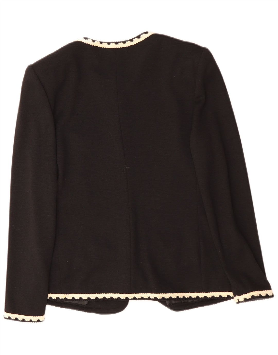 LUISA SPAGNOLI Chaqueta tipo blazer de 5 botones para mujer IT 44 Acetato negro mediano