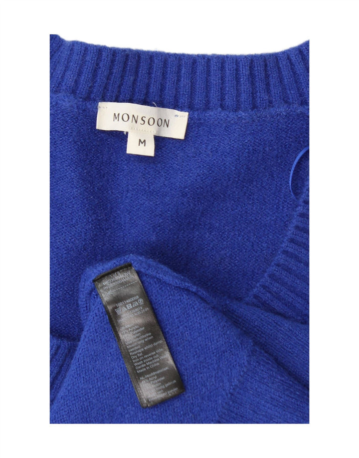 Monsoon Camiseta sin mangas para mujer UK 44 Acrílico azul medio