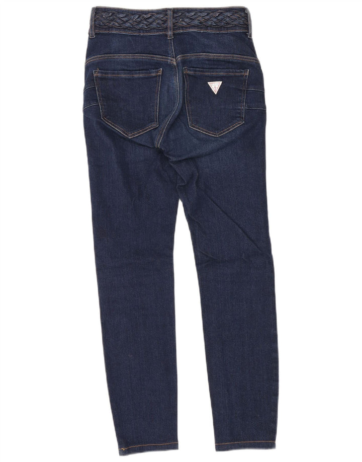 GUESS Womens High Rise Skinny Jeans W26 L28 Blue Polyester