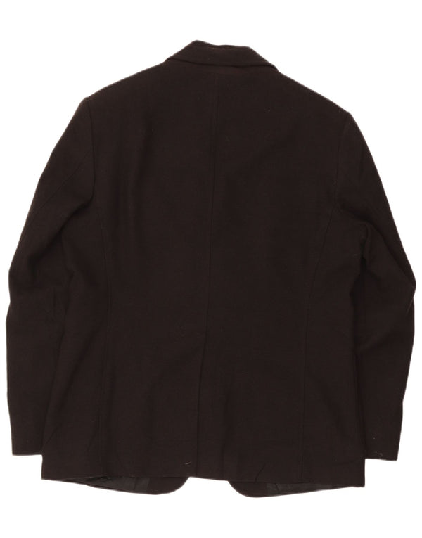 Geox Chaqueta tipo blazer Respira de 3 botones para hombre UK 42 XL Lana negra
