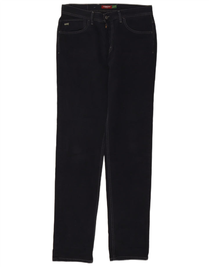 Carrera Jeans rectos para hombre IT 48 Medium W33 L34 Algodón azul marino