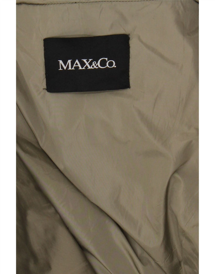 Max & Co. Chaqueta acolchada para mujer UK 12 Medium Khaki