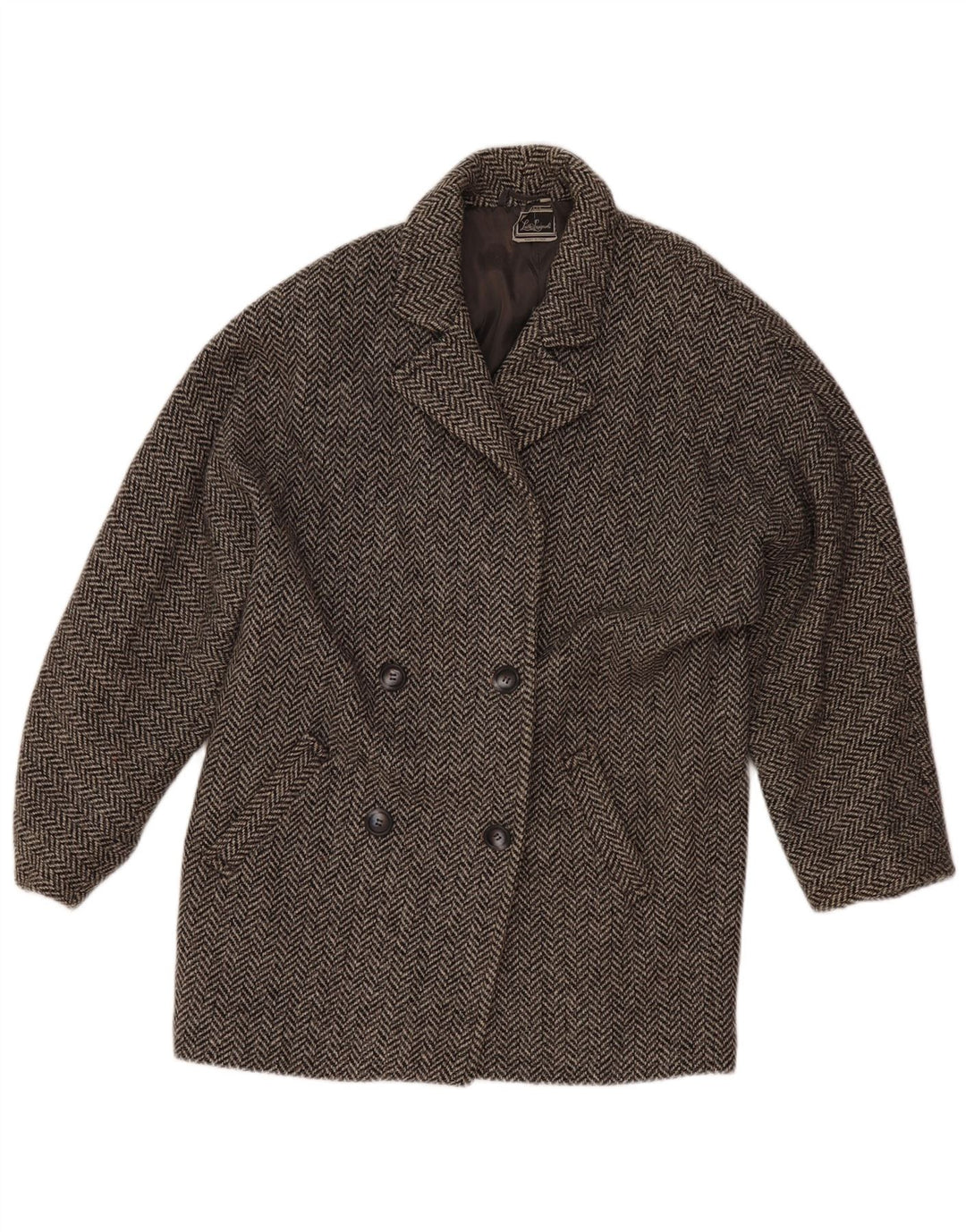 Luisa Spagnoli Chaqueta Blazer para Mujer UK 42 Gris Medio Espiga