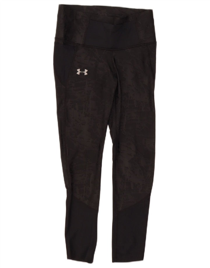 UNDER ARMOUR Leggings Heat Gear para mujer Reino Unido 10 Pequeño camuflaje gris