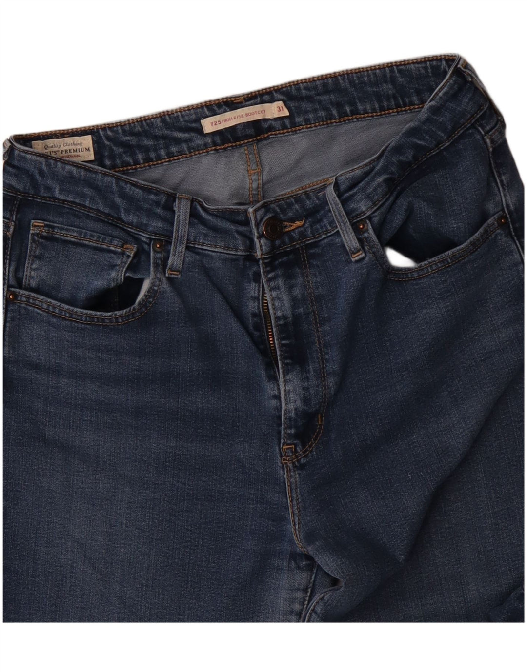 Levi's Vaqueros Bootcut De Cintura Alta 725 Para Mujer W31 L30 Algodón Azul