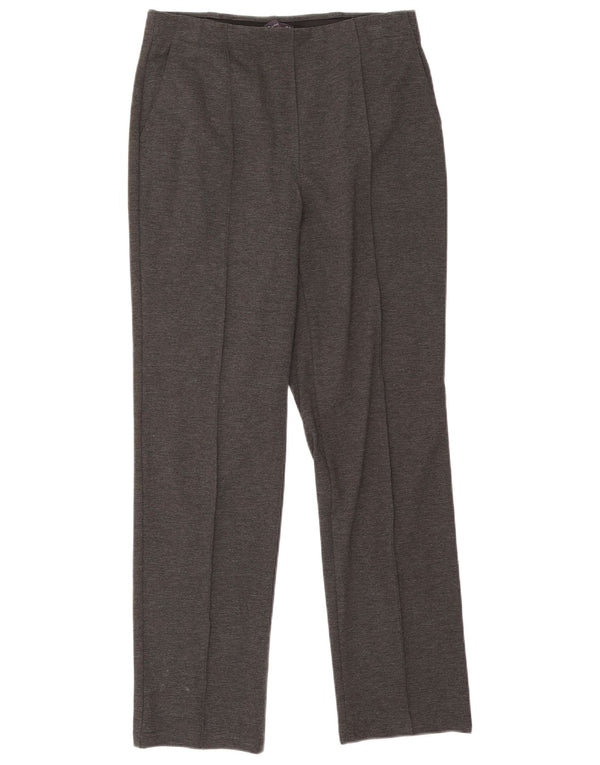 Marks & Spencer Pantalones rectos para mujer UK 12 Medium W30 L29 Viscosa gris