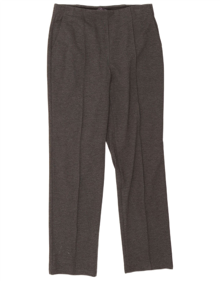 Marks & Spencer Pantalones rectos para mujer UK 12 Medium W30 L29 Viscosa gris