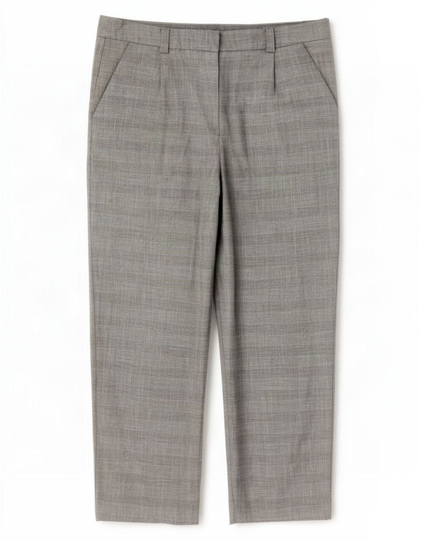 Topshop Pantalones de traje rectos para mujer UK 40 Large W34 L29 Grey Check