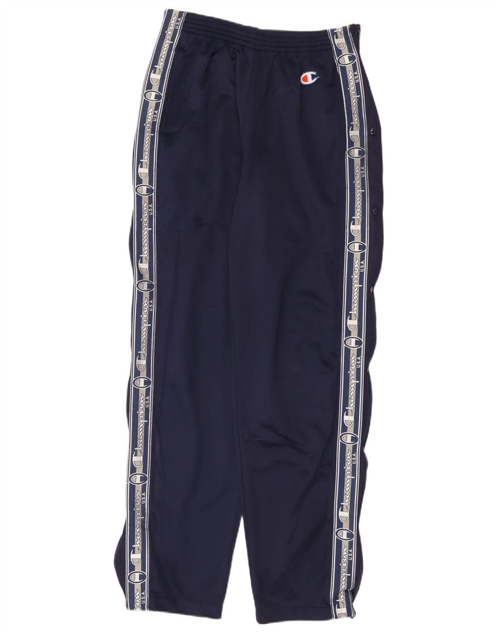 Champion Pantalones De Chándal Gráficos Para Mujer UK 12 Medium Azul Marino