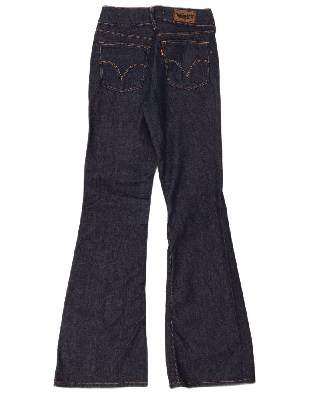 Vaqueros Levi's 479 Booty Flared para mujer W27 L34 Algodón azul marino