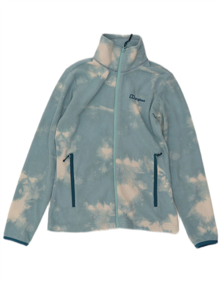 BERGHAUS Chaqueta polar para mujer UK 10 Small Blue Tie Dye Poliéster