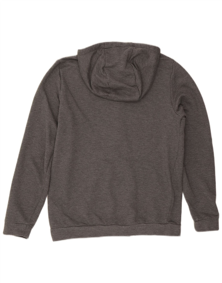 Nike Sudadera con capucha y cremallera Dri Fit Standard Fit para hombre Poliéster gris medio