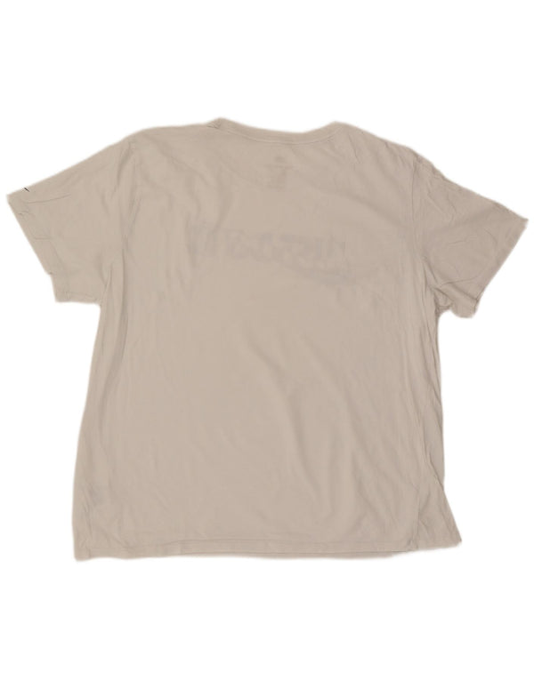 Nike Camiseta gráfica para hombre Top 2XL Algodón blanco