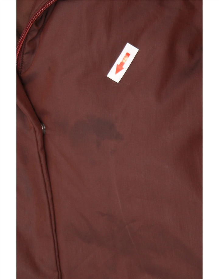 Abrigo Mujer Trussardi Con Capucha IT 46 Large Poliéster Burdeos