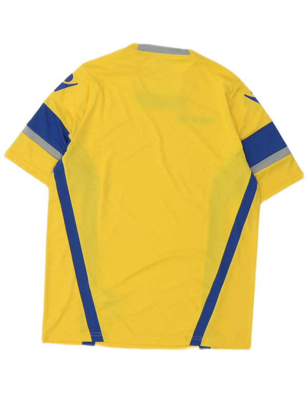 Macron Hombre Camiseta Gráfica Top Poliéster Color Block Amarillo Medio