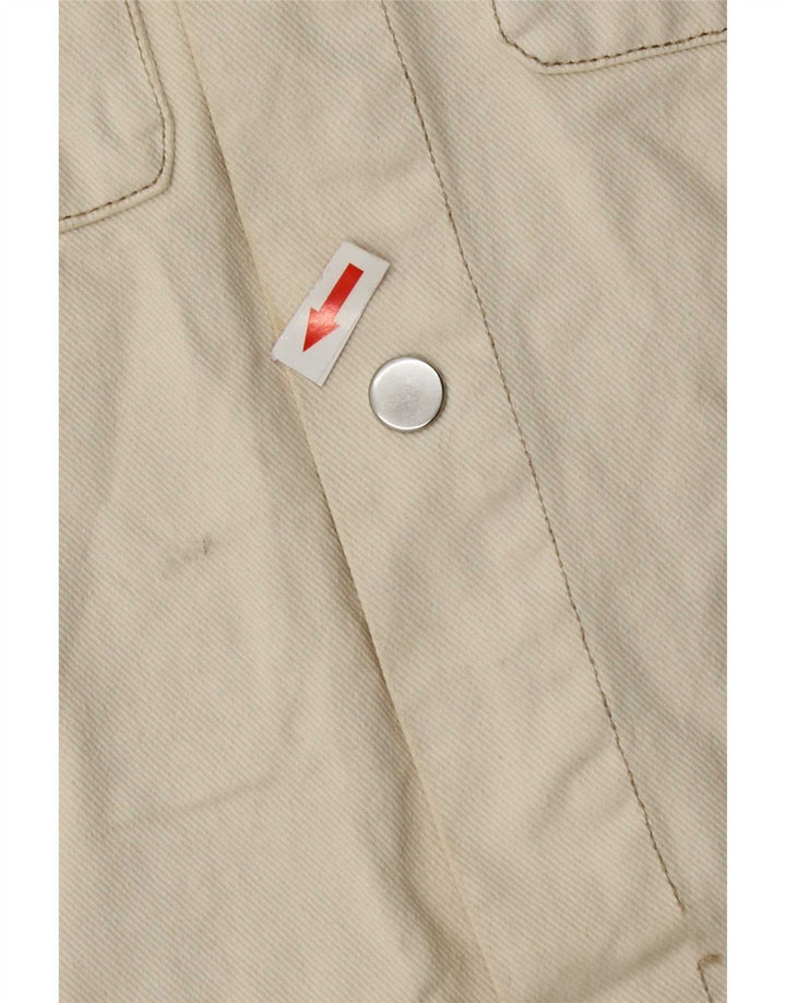 Zara Chaqueta Vaquera Hombre UK 38 Medium Off White Cotton