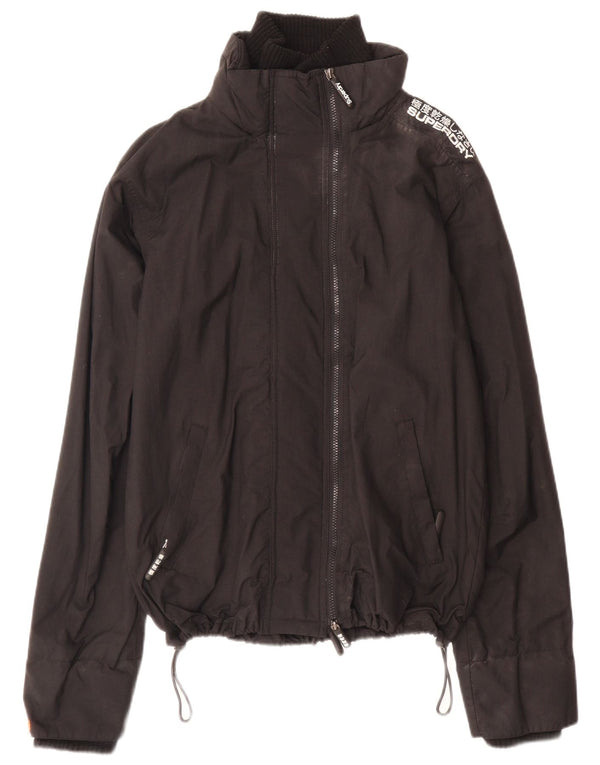 Chaqueta impermeable Superdry para mujer UK 46 Large Black Nylon
