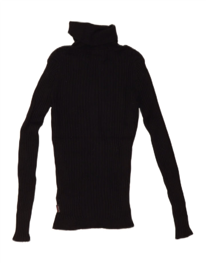 Musto Jersey con cuello vuelto para mujer UK 12 Medium Black Viscosa