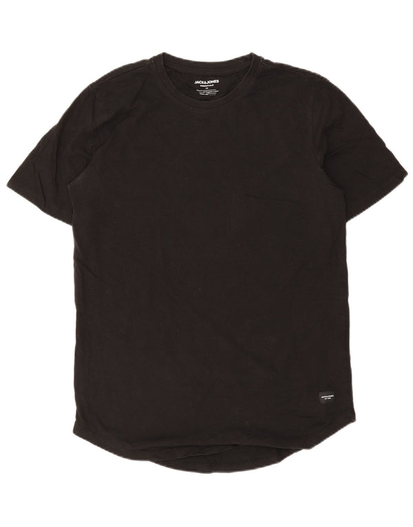 Jack & Jones Hombre Camiseta Top Medium Negro Algodón