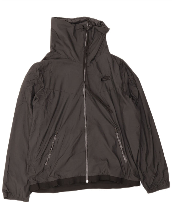 Nike - Chaqueta de chándal para hombre, talla 39/41, poliéster negro mediano